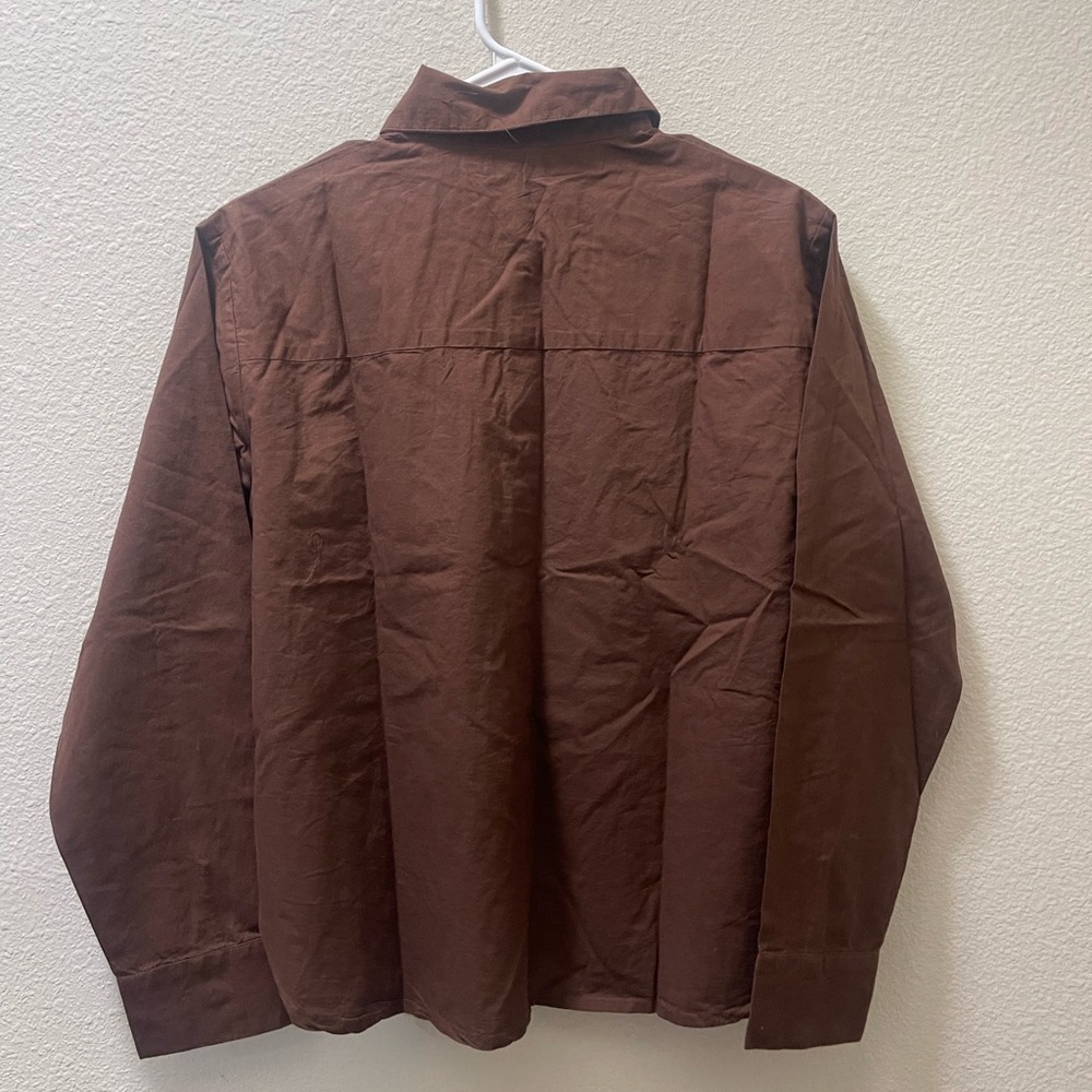 PrettyLittleThing Brown Shirt - Picture 3 of 3